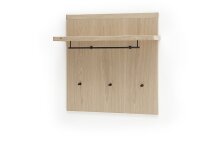 Garderobenhaken >Barceloni< in Eiche Bianco aus...