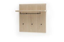 Garderobenhaken >Barceloni< in Eiche Bianco aus...