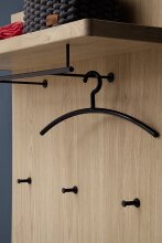 Garderobenhaken >Barceloni< in Eiche Bianco aus Holz - 98x93x30cm (BxHxT)