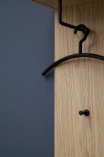 Garderobenhaken >Barceloni< in Eiche Bianco aus Holz - 34x168x30cm (BxHxT)