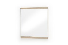 Dekospiegel >Barceloni< in Eiche Bianco aus Holz -...