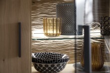 Schrank-Set >Barceloni< in Balkeneiche Bianco aus Holz - 300x204x50cm (BxHxT)