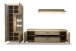 Schrank-Set >Barceloni< in Balkeneiche Bianco aus Holz - 300x204x50cm (BxHxT)