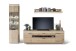 Schrank-Set >Barceloni< in Balkeneiche Bianco aus Holz - 280x204x50cm (BxHxT)