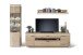 Schrank-Set >Barceloni< in Balkeneiche Bianco aus Holz - 280x204x50cm (BxHxT)