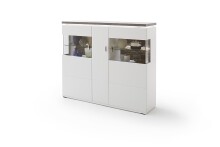 Beistellschrank >Bello< in Weiß matt aus...