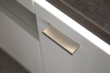 Lowboard >Bello< in Weiß matt aus Holzwerkstoff - 210x65x50cm (BxHxT)