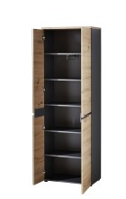 Garderobenschrank >Meagan< in Artisan Eiche - 65x192x38cm (BxHxT)