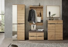 Garderobenschrank >Meagan< in Artisan Eiche - 65x192x38cm (BxHxT)