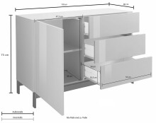 Kommode >Mercogliano< in  - 110x73x40cm (BxHxT)
