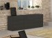 Sideboard >Mercogliano< in Anthrazit Hochglanz - 170x60.5x40cm (BxHxT)