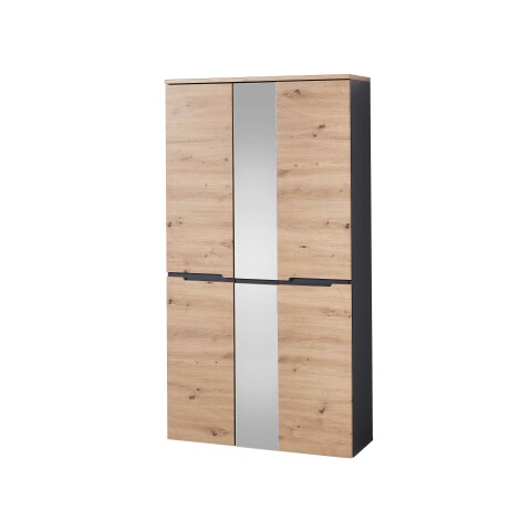 Garderobenschrank >Meagan< in Artisan Eiche - 105x192x38cm (BxHxT)