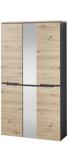 Garderobenschrank >Meagan< in Artisan Eiche - 105x192x38cm (BxHxT)