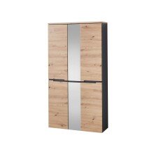 Garderobenschrank >Meagan< in Artisan Eiche - 105x192x38cm (BxHxT)