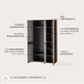 Garderobenschrank >Meagan< in Artisan Eiche - 105x192x38cm (BxHxT)