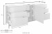 Sideboard >Mercogliano< in  - 170x73x40cm (BxHxT)