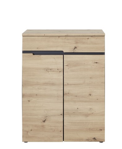 Schuhschrank >Meagan< in Artisan Eiche - 80x107x38cm (BxHxT)