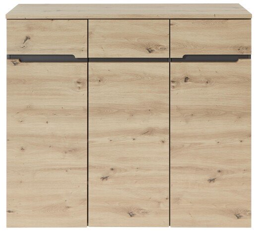 Schuhschrank >Meagan< in Artisan Eiche - 120x107x38cm (BxHxT)