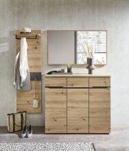 Schuhschrank >Meagan< in Artisan Eiche - 120x107x38cm (BxHxT)