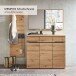 Schuhschrank >Meagan< in Artisan Eiche - 120x107x38cm (BxHxT)