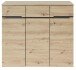 Schuhschrank >Meagan< in Artisan Eiche - 120x107x38cm (BxHxT)