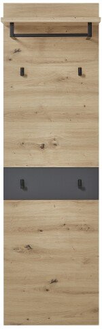 Garderobenpaneel >Meagan< in Artisan Eiche - 50x170x30cm (BxHxT)