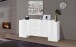 Sideboard >Pinerolo< in Weiß-Hochglanz - 210x85x45cm (BxHxT)