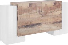 Sideboard >Pinerolo< in Weiß-Hochglanz -...