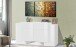 Sideboard >Pinerolo< in Weiß-Hochglanz - 170x85x45cm (BxHxT)