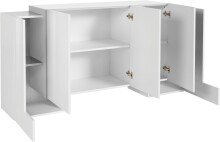 Sideboard >Pinerolo< in Weiß-Hochglanz - 170x85x45cm (BxHxT)