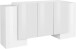 Sideboard >Pinerolo< in Weiß-Hochglanz - 170x85x45cm (BxHxT)