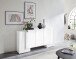 Sideboard >Pinerolo< in Weiß-Hochglanz - 170x85x45cm (BxHxT)