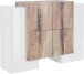 Highboard >Pinerolo< in Weiß-Hochglanz - 130x100x45cm (BxHxT)