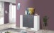 Highboard >Pinerolo< in Weiß-Hochglanz - 130x100x45cm (BxHxT)