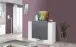 Highboard >Pinerolo< in Weiß-Hochglanz - 130x100x45cm (BxHxT)