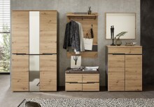 Sitzbank >Meagan< in Artisan Eiche - 120x70x2cm (BxHxT)