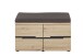 Sitzbank >Meagan< in Artisan Eiche - 80x49x38cm (BxHxT)