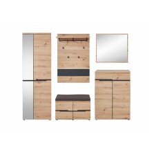Garderoben-Set >Meagan< in Artisan Eiche -...