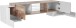 TV-Board >Pinerolo< in Weiß-Hochglanz/Ahorn - 190x45x45cm (BxHxT)