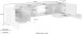 TV-Board >Pinerolo< in Weiß-Hochglanz/Ahorn - 190x45x45cm (BxHxT)