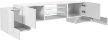 TV-Board >Pinerolo< in Weiß-Hochglanz - 190x45x45cm (BxHxT)