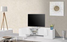 TV-Board >Pinerolo< in Weiß-Hochglanz -...