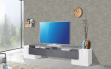 TV-Board >Pinerolo< in Weiß-Hochglanz,...