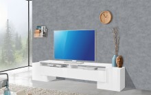 TV-Board >Pinerolo< in Weiß-Hochglanz -...