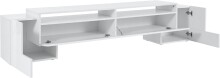 TV-Board >Pinerolo< in Weiß-Hochglanz - 210x45x45cm (BxHxT)