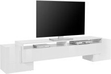 TV-Board >Pinerolo< in Weiß-Hochglanz - 210x45x45cm (BxHxT)