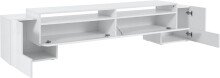 TV-Board >Pinerolo< in Weiß-Hochglanz - 210x45x45cm (BxHxT)
