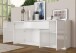 Sideboard >Milazzo< in Weiß-Hochglanz - 210.2x85x45cm (BxHxT)