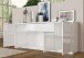 Sideboard >Milazzo< in Weiß-Hochglanz - 210.2x85x45cm (BxHxT)