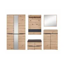 Garderoben-Set >Meagan< in Artisan Eiche -...